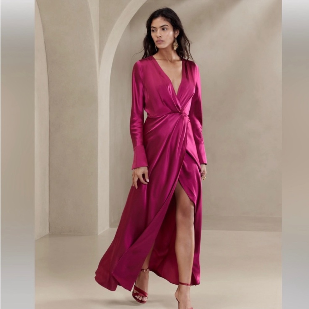 Banana Republic Etude Silk Maxi Dress, Size 12, NWT